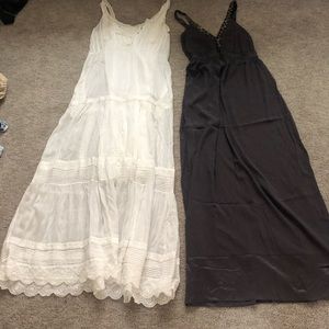 Two silk dresses